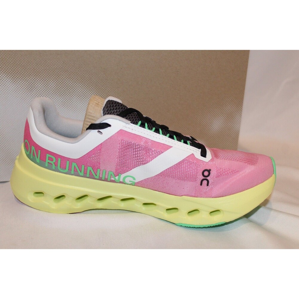 ON CLOUD WOMEN CLOUDSURFER NEXT RUNNING ATHLETIC SNEAKERS PINK LIMELIGHT - Picture 7 of 8